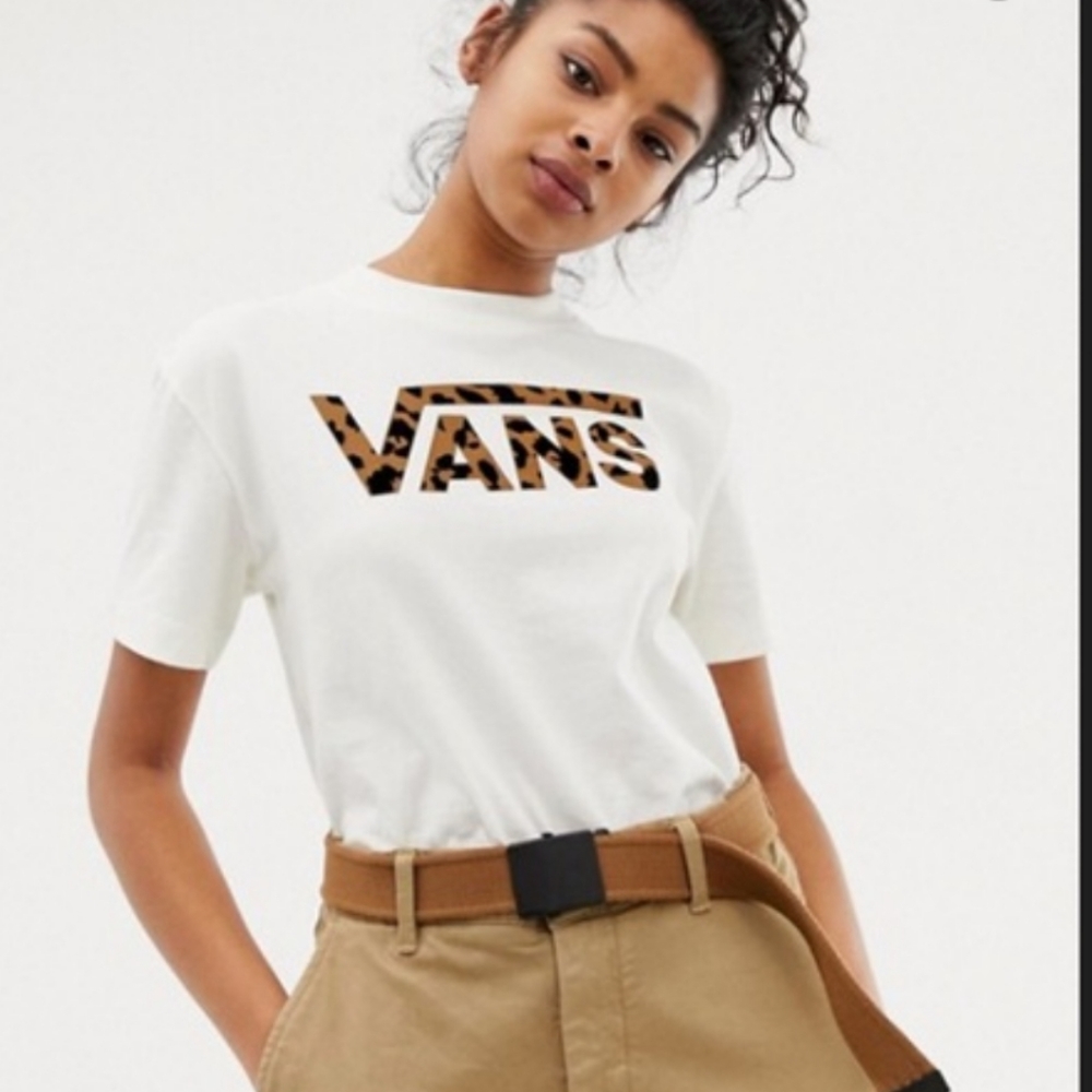 Vans Flying V Leopard T Shirt Medium